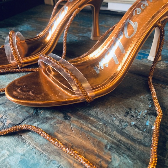 Anthropologie Guapa Bronze One Shoulder Mini Dress Sz 4 - Picture 5 of 7